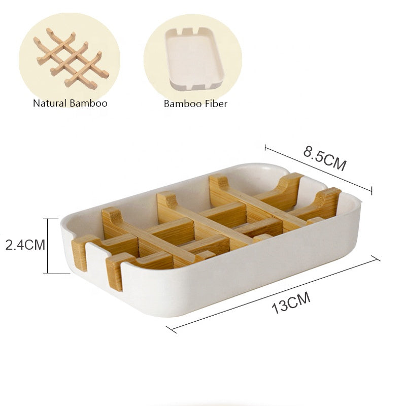 Compostable, Biodegradable, Bamboo and Corn Starch Draining Soap